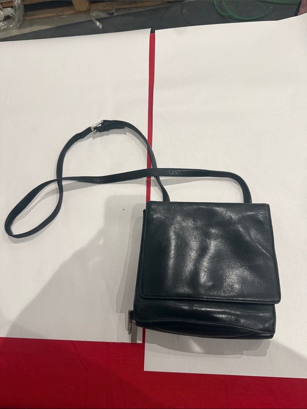 HOBO Black Leather Crossbody Bag
